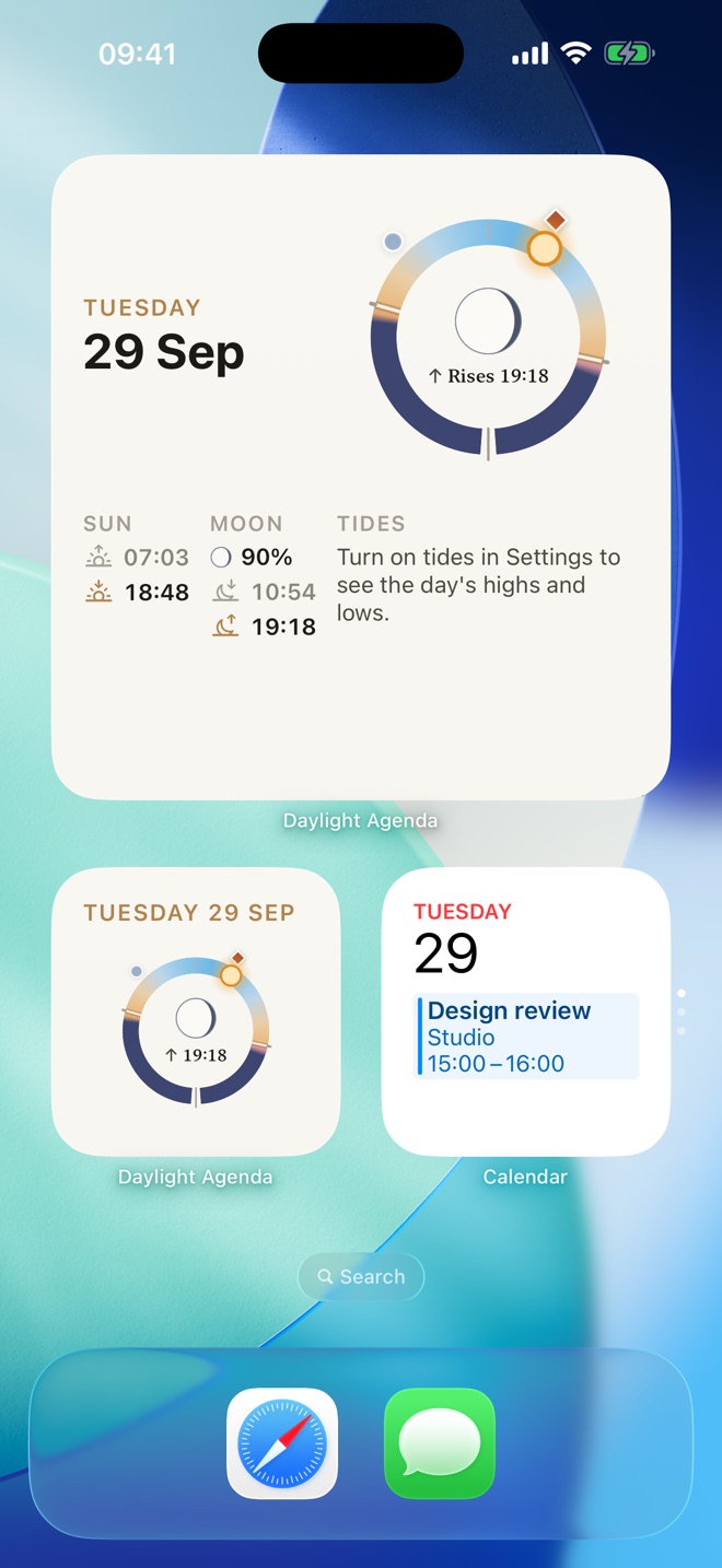 Screenshot 9: home screen widgets